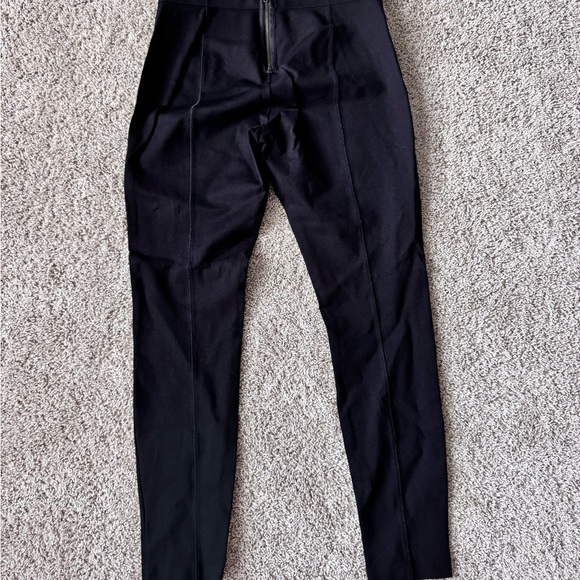 Womens J. Crew Pixie pant in stretch ponte straight leg  black pants size 8 - Picture 5 of 9